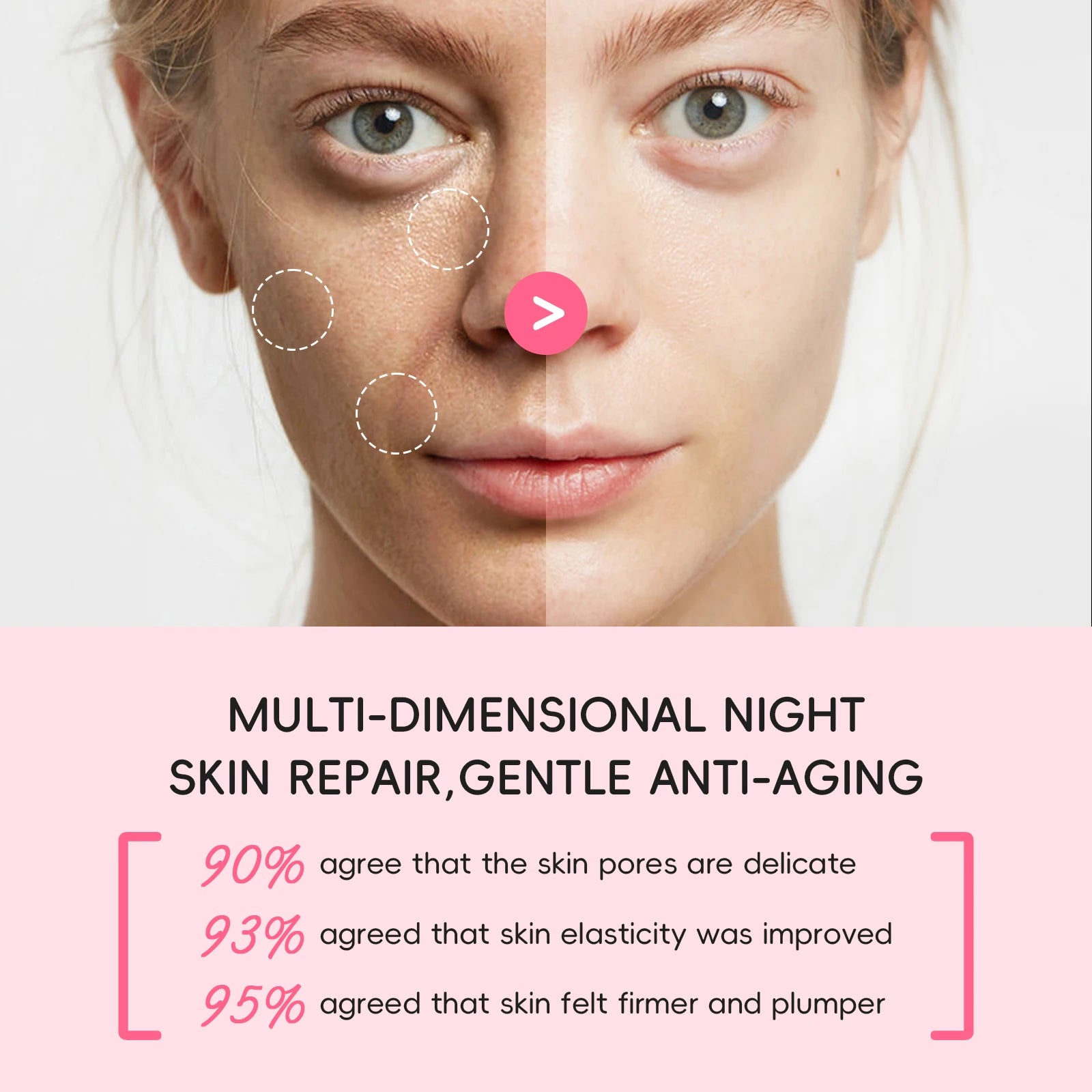 LAIKOU Sakura Day Night Face Cream Nourishing & Brightening Moisturizer Anti-aging Smooth Skin 30g