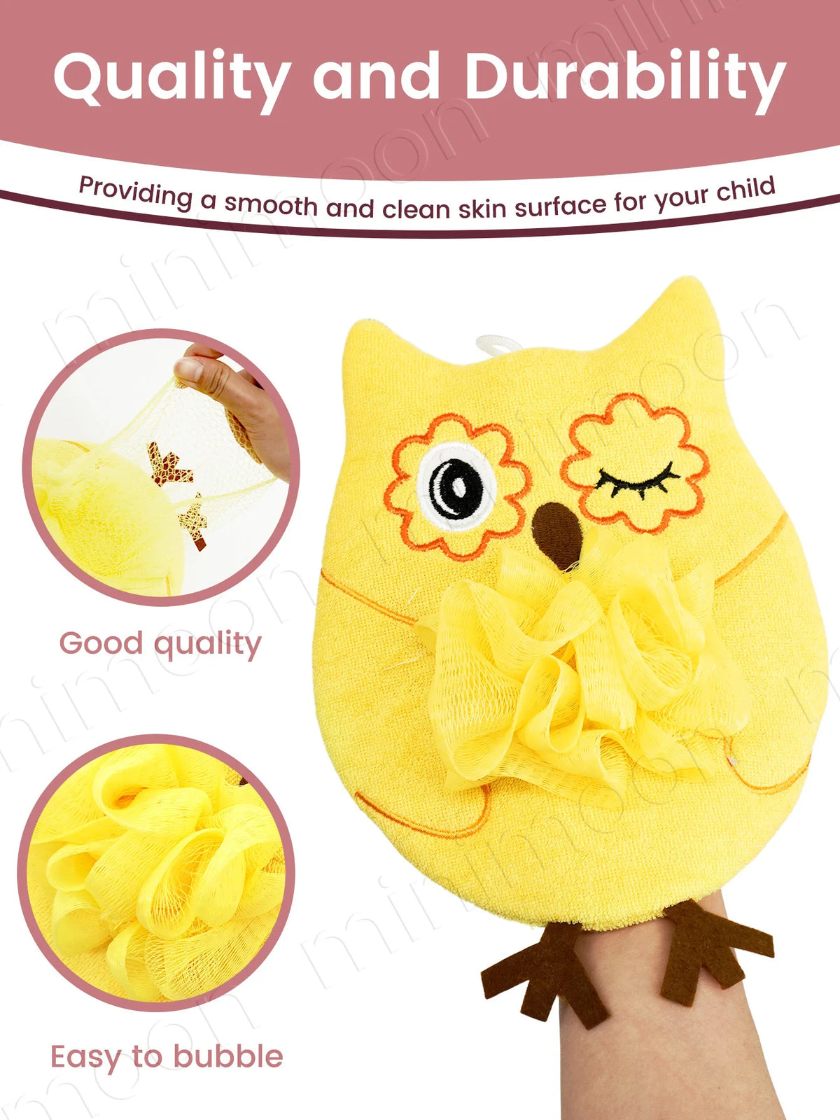 Gentle Baby Bath Mitts, Ultra-Soft Cartoon Gloves for Sensitive Skin and Fun, Effective Cleansing
