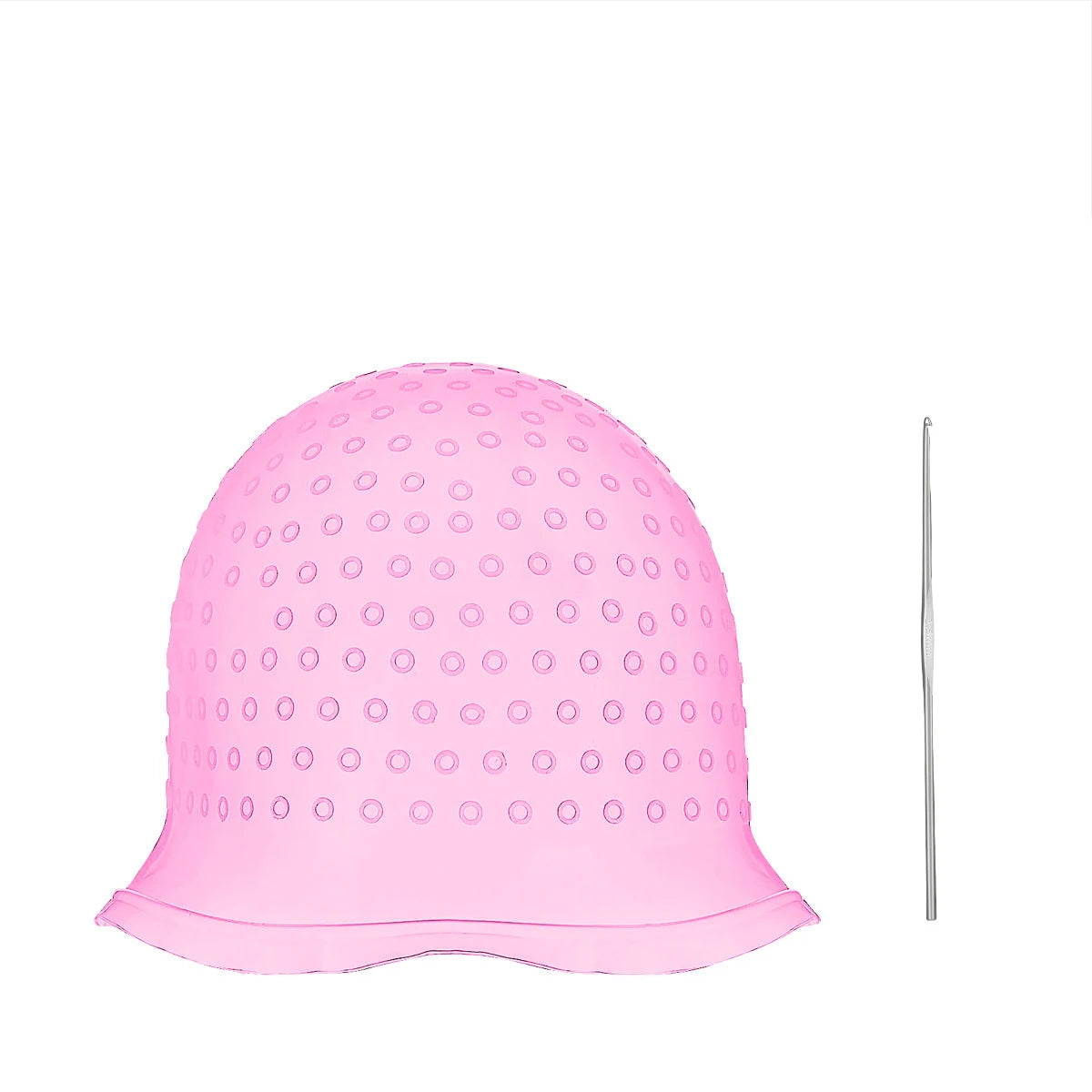 Silicone Hair Coloring Cap For Hairdressing With Needle Professional Salon Dyeing Tool Highlight Dyeing
