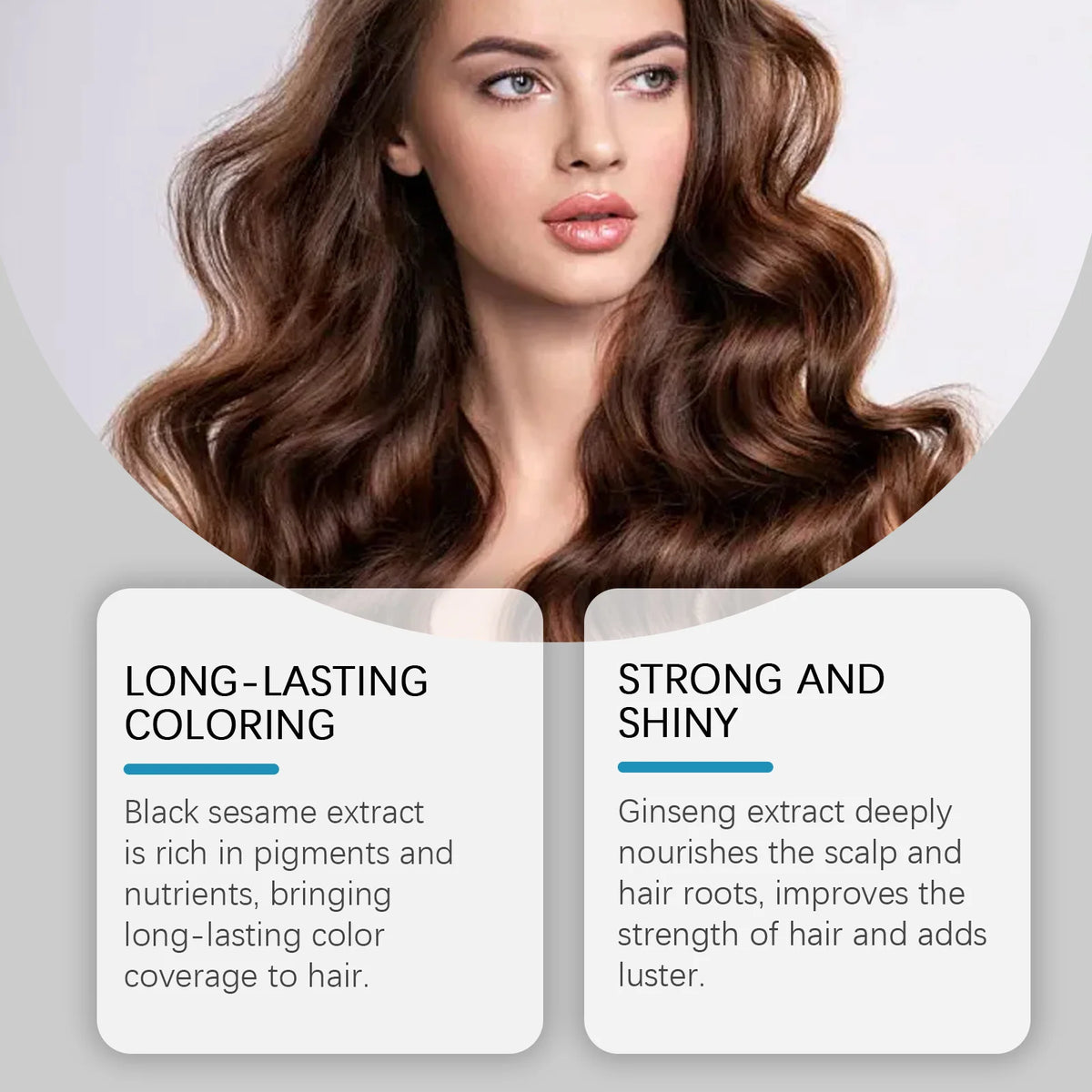 Instant Dye Shampoo DIY Hair Dye Natural Black Color Repair Gray White Hair Non-Irritating Hair Coloring Shampoo For Men Women