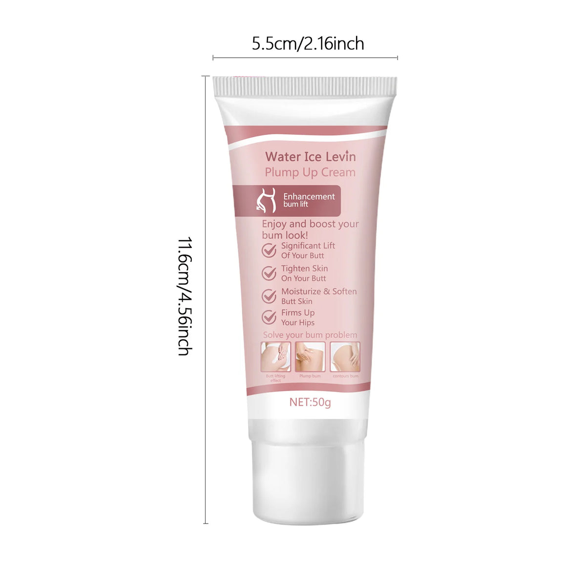 1pcs butt massage cream, containing hyaluronic acid, prevent sagging, shape hips, plump and sexy, and tighten the body