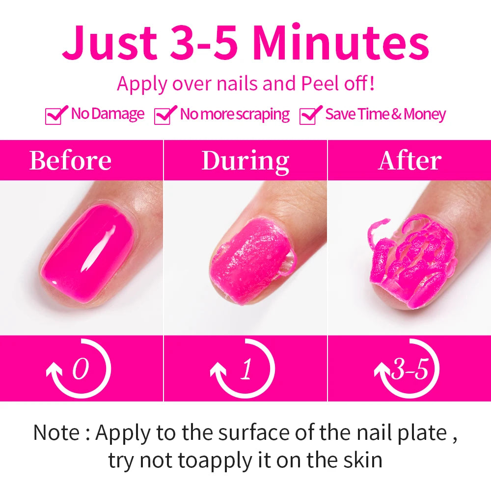 AWStorG 15ml Magic Remover Nail Gel Polish Remover UV Gel Polish Fast Remove Semi Permanent Varnish Polish Cancel Glue