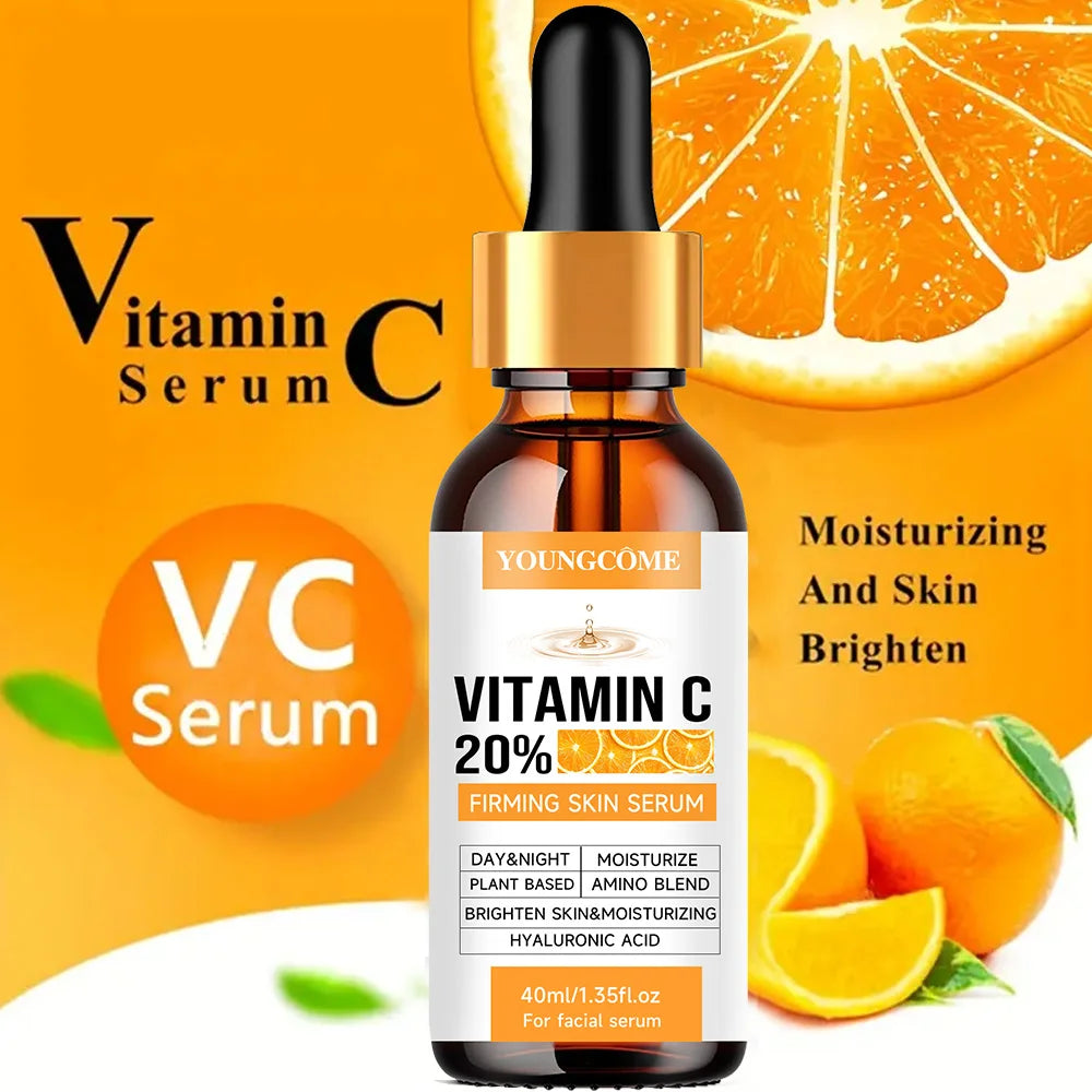 YOUNGCOME Premium 20% Vitamin C Serum For Face with Hyaluronic Acid, Retinol - Boost Skin Collagen, Anti Aging & Wrinkle Facial