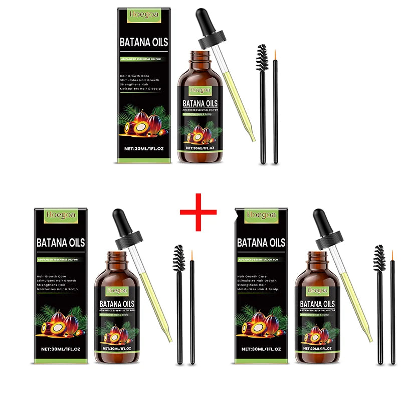 Batana Hair Care Essential Oil Smooth Shine Anti-Frizz Hair Serum Promote Hair Growth Strengthening Nourishing Scalp Care Oil