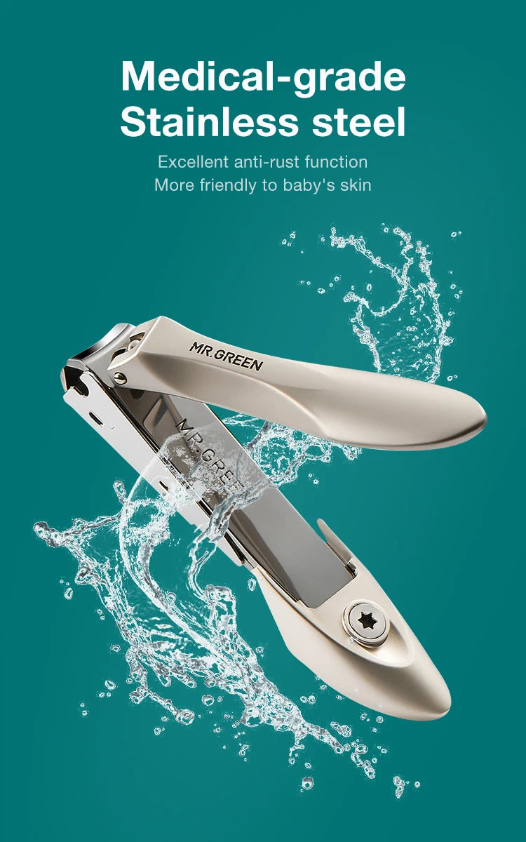 MR.GREEN Splash-Proof Nail Clippers Parent-Child Set, Specially Designed for Newborns and Toddlers