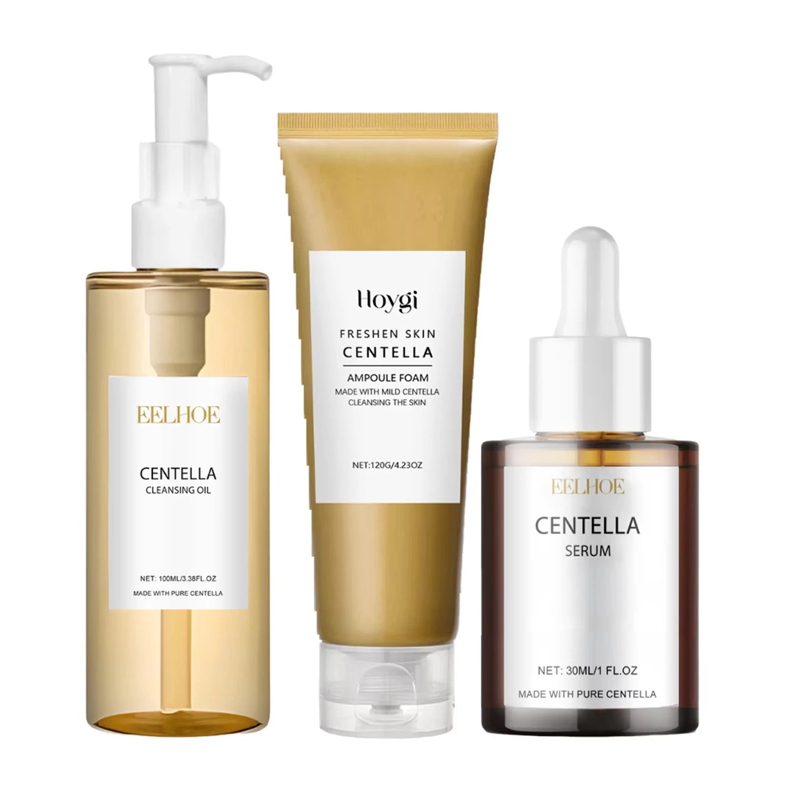Centella Skincare Set Cleansing Oil Face Wash Serum Barrier Repair Soothing Hydrating Facial Care Kit For All Skin Types Korean