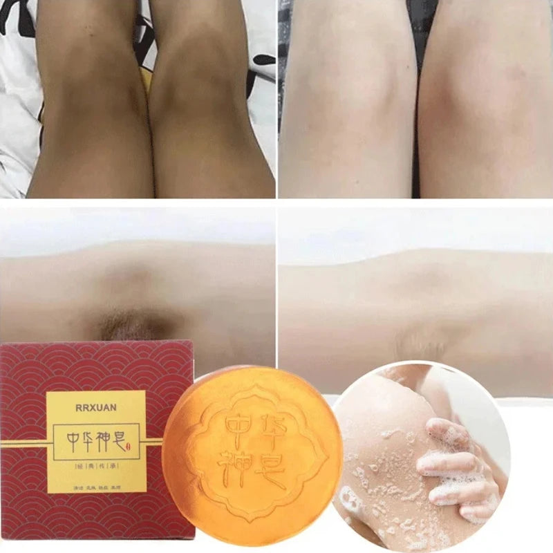 Body Natural Herb Soap For Deep Skin Exfoliation Brightening Body Soap Knees Intimate Parts Armpits Light Nourishing Care Soap