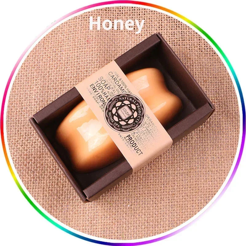 130g Goat Milk Soap Essential Oil Soap for Bamboo Charcoal,Papaya, Sandalwood, Honey, Lemon, Coffe ,Lily