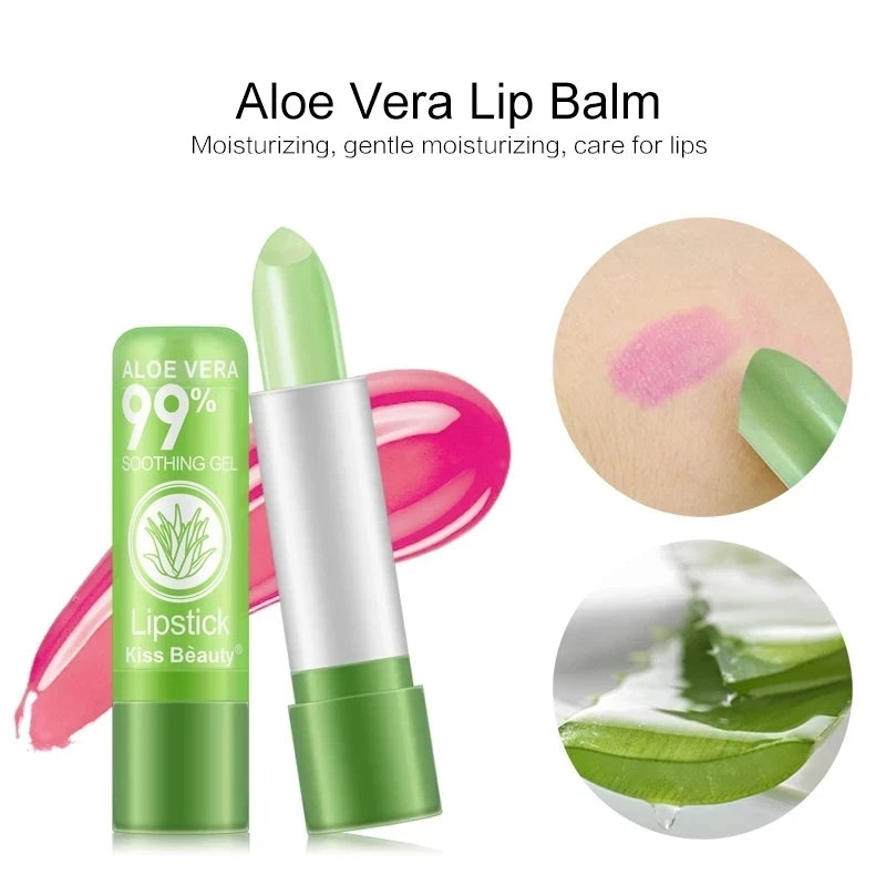 12pc/SET 3.5g Color Changing Tinted Lip Balm Lipstick Aloe Vera Lipstick Moisturizing Long Lasting Lipsticks lip balm