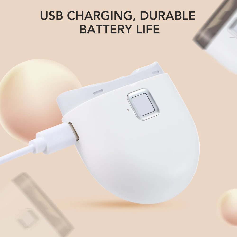 Electric Nail Clipper Cutter With LED Light 2in 1 Automatic Nail Grinder Trimmer For Baby Adult Mini Manicure Tools Nail Care