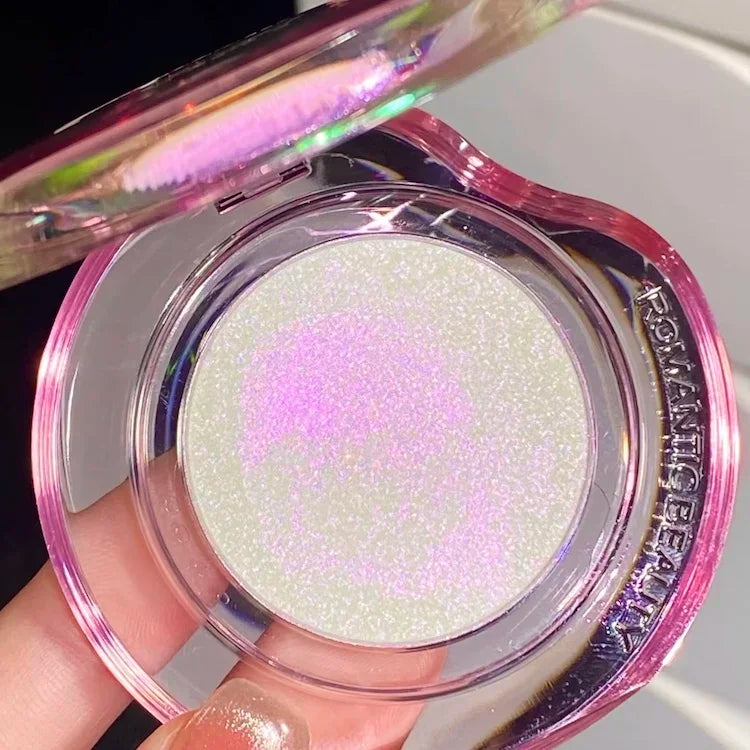 RMT High Gloss Chameleon Highlight Matte Purple Fine Powder Cream Blusher Shiny Face Brightening Integrated Plate ROMATIC Makeup
