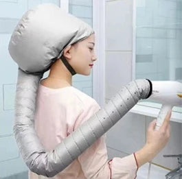 Hooded Hair Dryer Bonnet - Fast-Drying Bonnet Hair Dryer for Natural Hair, Deep Conditioning, Portable & Lightweight for Travel