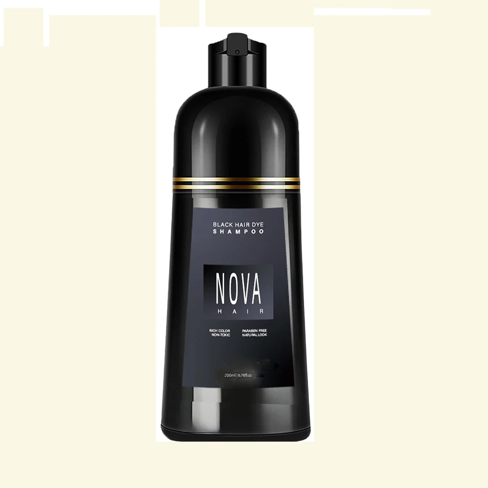 1/2/3PCS Black Hair Dye Shampoo Nova Hair Instant Dye Shampoo,Hair Dye Coloring  For Gray Hair Long Lasting Color in Minutes