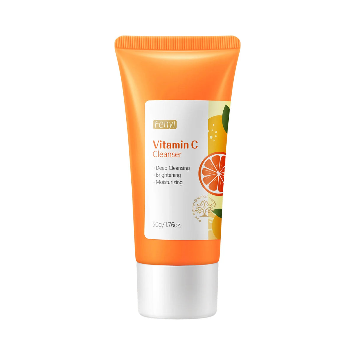 Vitamin C Facial Cleanser Deep Cleansing Moisturizing Blackhead Removal Gentle Foam Hydrating Non-Drying Face Wash Cleanser