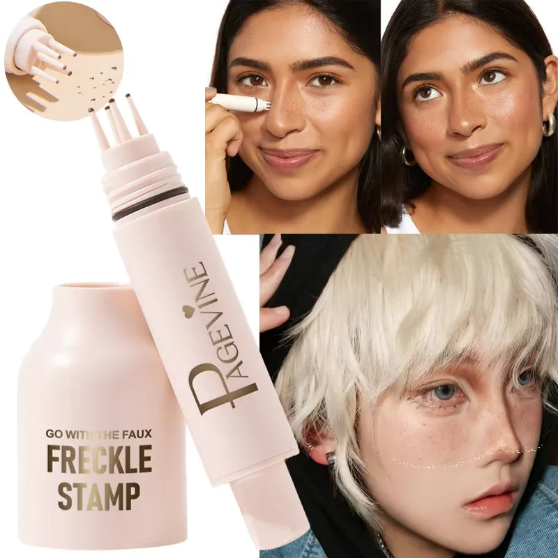 Facial Freckle Stamp Pencil,Natural Makeup for Freckles,Dark Spots, Moles,Waterproof,not easy to fade Concealer,Feminine Contour