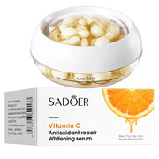 30pcs SADOER Rose Sanil Vitamin C Face Serum Capsule Facial Moisturizing Firming Facial Essence Beauty Face Skin Care Products