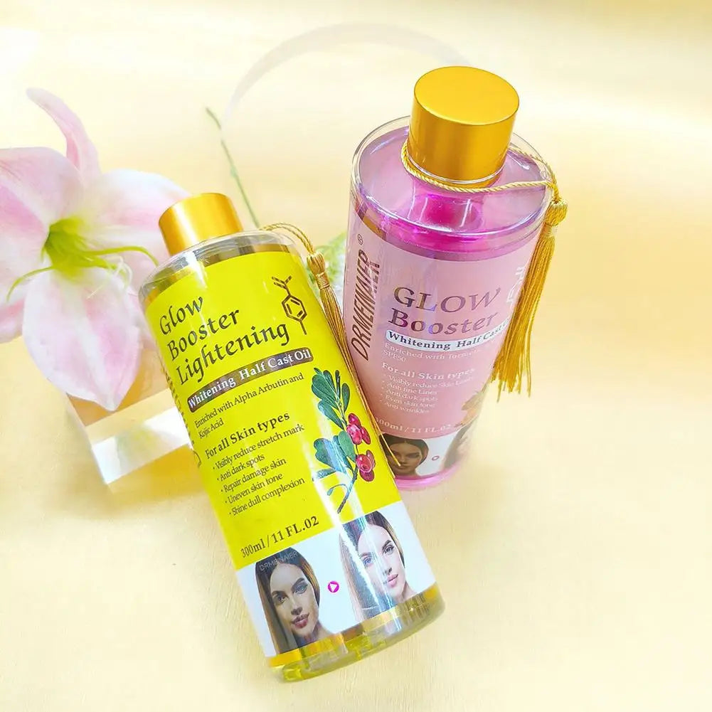Alpha Arbutin Kojic Acid Lightening Serum Glow Booster Cast Oil And Turmeric And Retinol Oil Dark Spots Repair Damage Skin