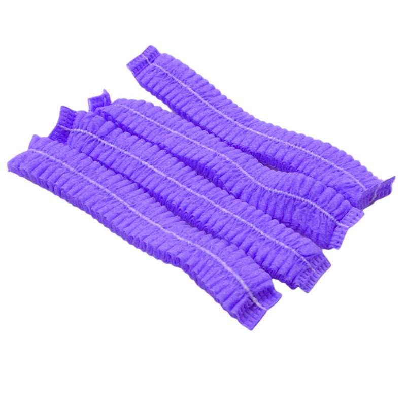 100pcs/Pack Disposable Hair Head Covers Net Bouffant Dustproof Anti Dust Caps Breathable Shower Bathing Hats Kitchen