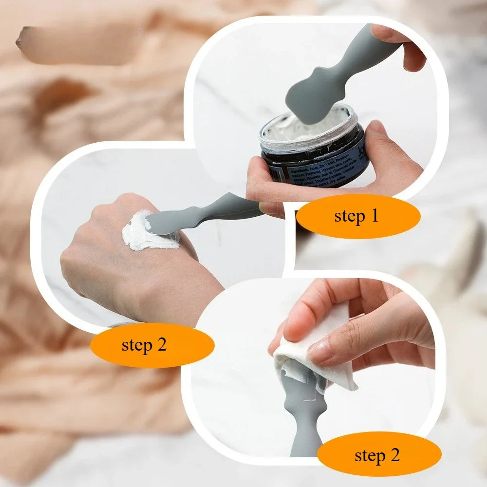 Soft Silicone Baby Diaper Rash Cream Applicator Spatula Reusable Skincare Ointment Scoop for Infant Butt Care Accessories