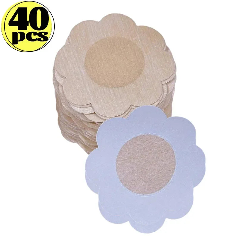 10/200PCS Women Nipple Cover Stickers Breast Lift Tape Pasties Invisible Self-Adhesive Disposable Bra Padding Chest Paste Patch