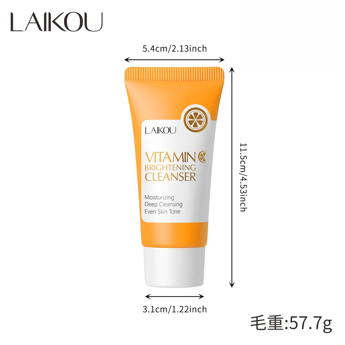 Vitamin C Facial Cleanser 50g Hydrating Moisturizing Deep Cleanse Refines Pores Brightening Skin Care Product korean skin care
