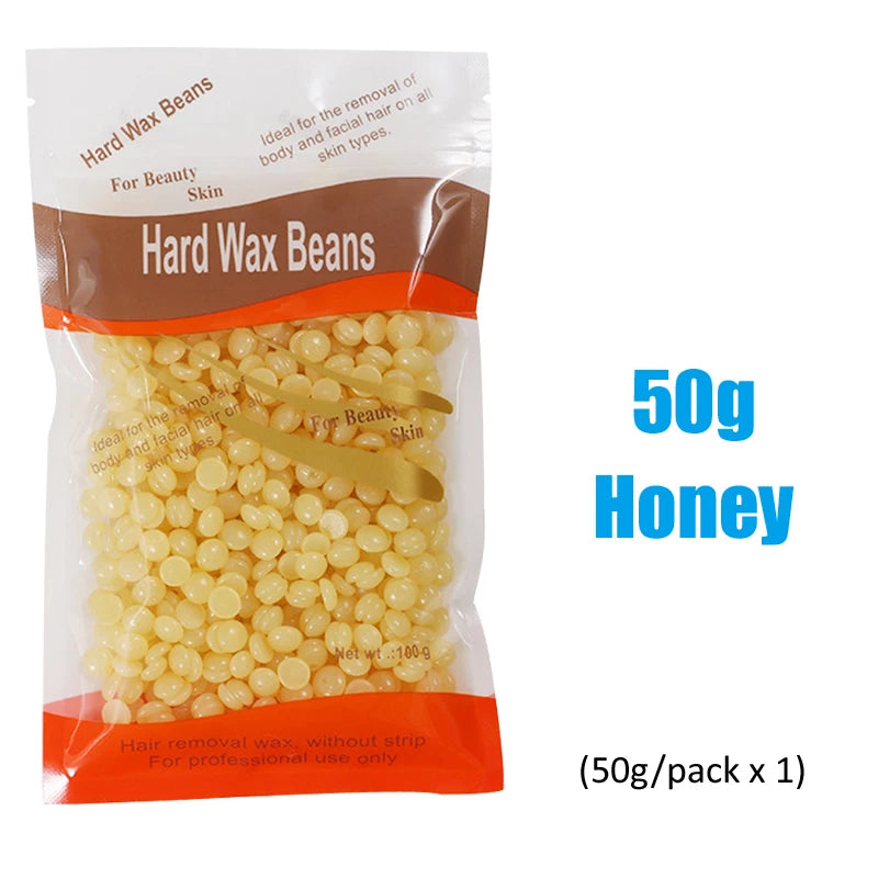 1000g Hot Film Painless Waxing Beads Depilatory Wax Beans Hard Wax Beans Heating Wax Machine Bikini Face Body Hair Removal