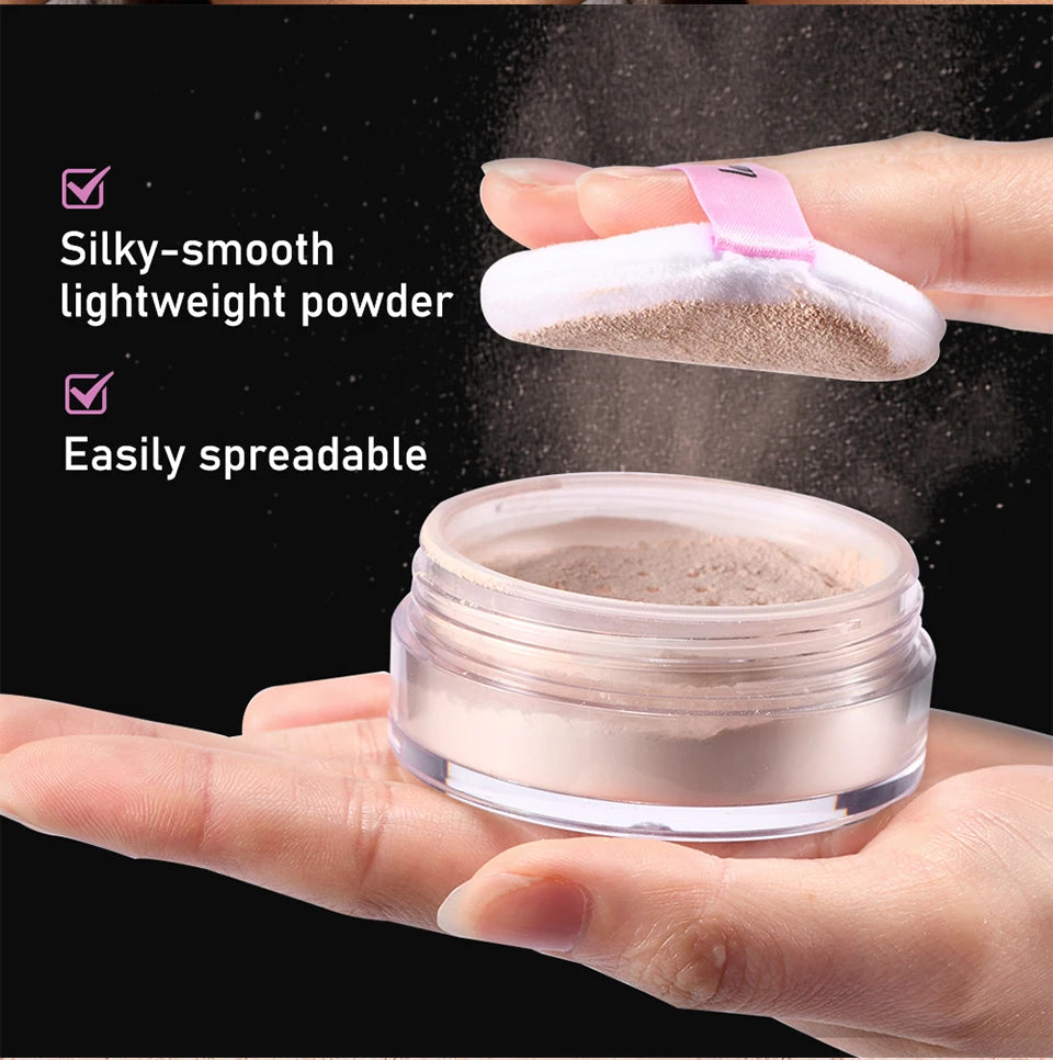 Lakerain Loose Baking Setting Powder Oil Control Natural Matte Finish Long Lasting Makeup Setting Powder Korean Cosmetic 4colors