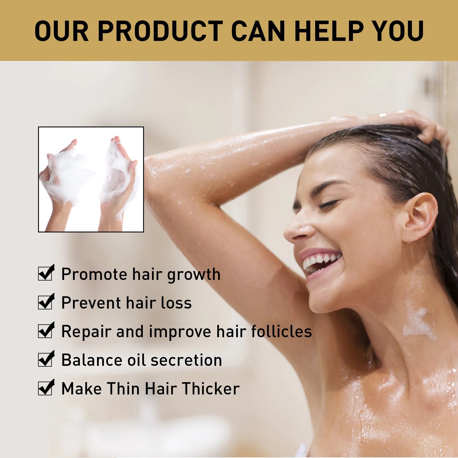 Ginger Regrowth Shampoo Anti Hair Loss Oil Control Dandruff Removal Moisturiz Nourish Scalp Repair Damaged Hair Growth Shampoo