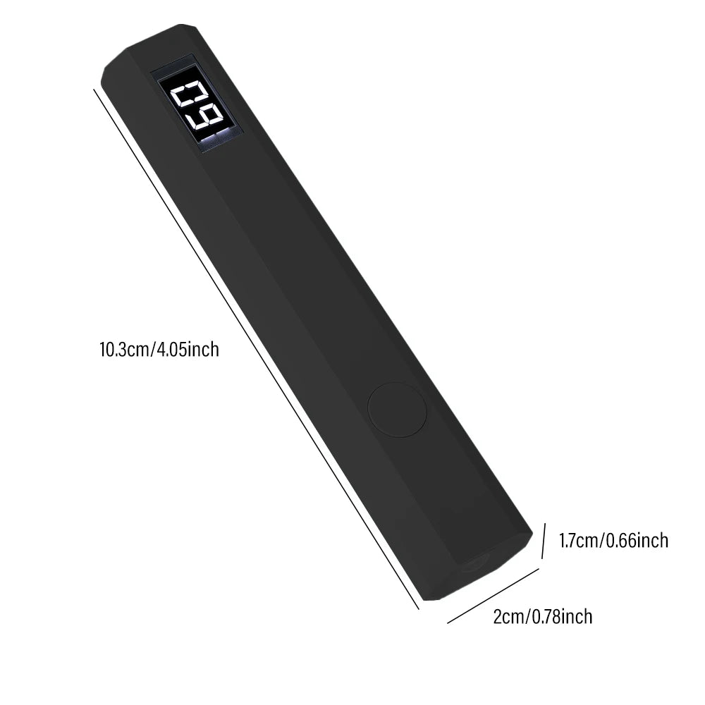 LINMANDA Minicure Handheld UV Light for Gel Nails Portable UV Nail Lamp Rechargeable LED Nail Lamp for Nails Art Desk Stand