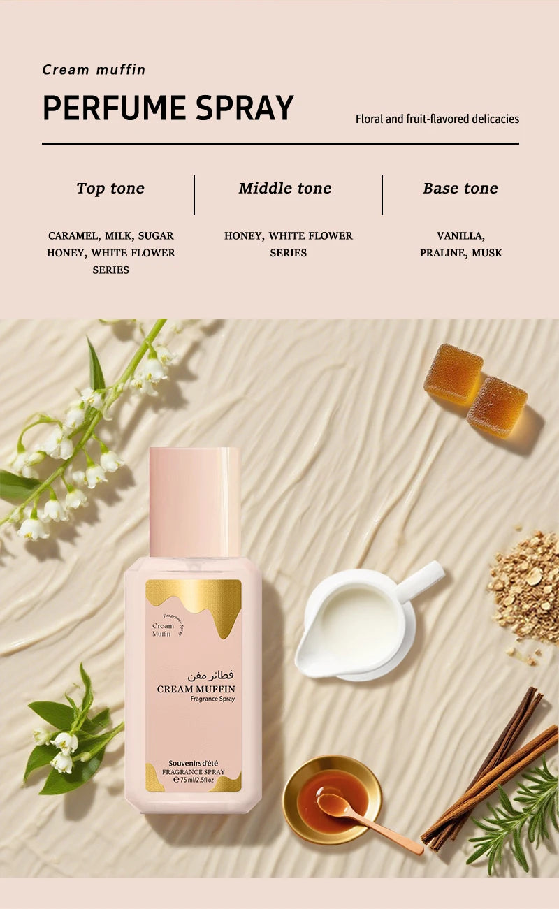 Floral Women's Light Fragrance, Fresh and Sweet Floral Notes, Elegant and Long-Lasting Fragrance, Suitable for Romantic Dates