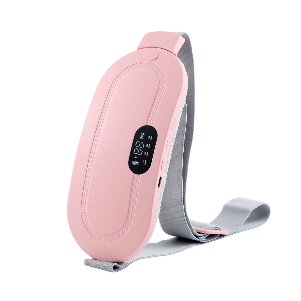 USB Menstrual Electric Heating Pad for Abdominal Vibration Massager Women Period Care Belly Heater Winter Warming Palace Belt