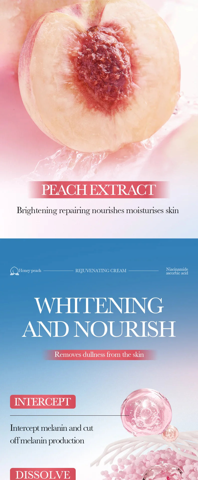 Body Whitening Cream Dark Skin Armpit Lightening Intimate Areas Underarm Bleaching Private Parts Whiten Cream Body Lotion Beauty