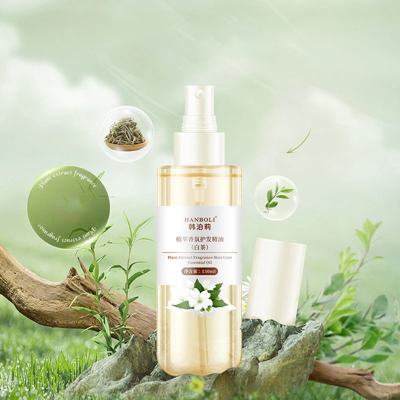 Perfume Hair Serum Spray - 2 in 1 Perfumed Smoothing Spray, Frizz Control & Anti-Static, Leave-In, Floral Scent, Quick-Dry Spray