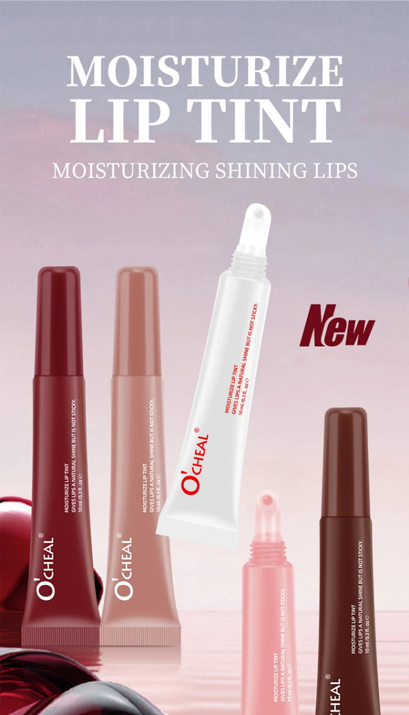 Lip Balm Moisturizing Mirror Lip Gloss Lip Vanilla Mint Iced Coffee Cake Smell Lipstick Transparent Lip Oil Makeup