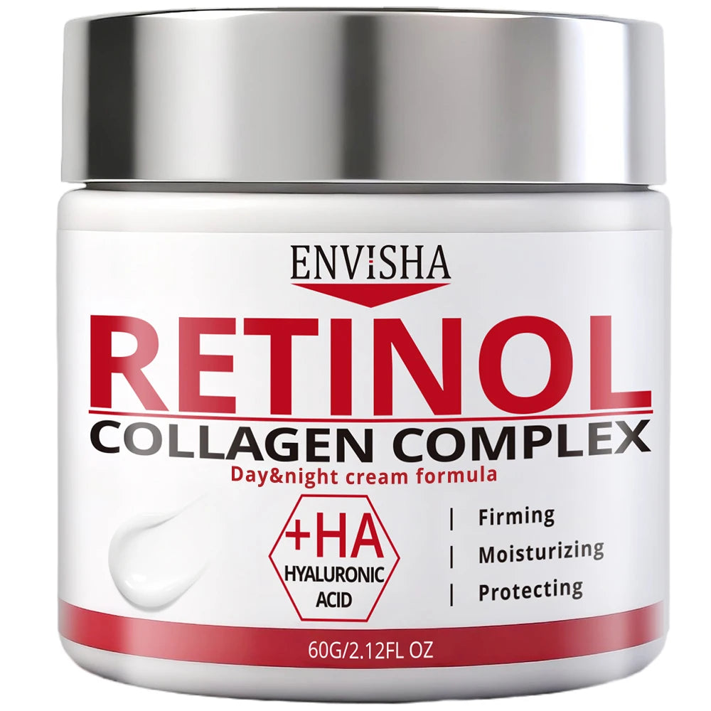 ENVISHA Face Skin Care Collagen Retinol Hyaluronic Acid Cream Firming Whitening Anti-Aging Wrinkle Moisturizing Hydrating