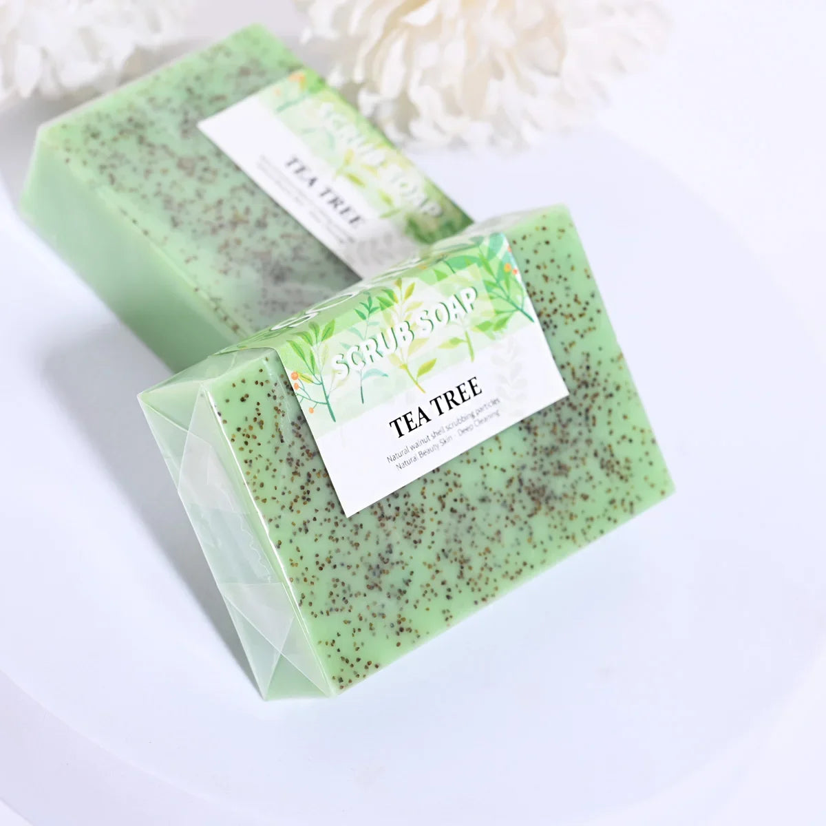 M+100G Best-Selling Exfoliating and Anti-Acne Natural Handmade Whitening Cream Tea Tree Oil Bubble Soap