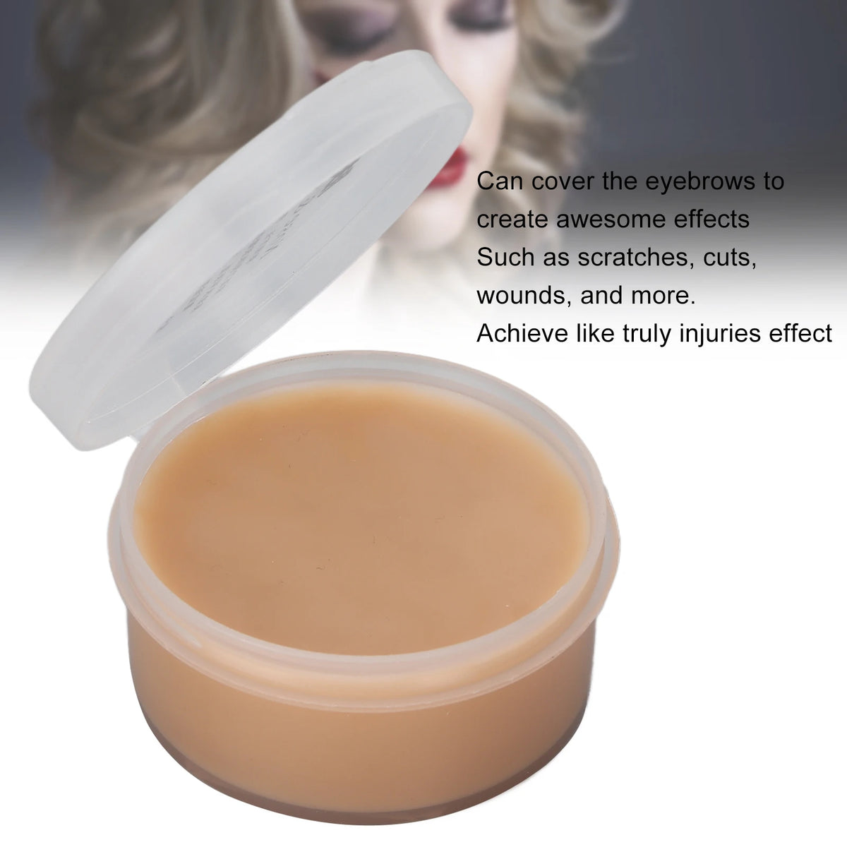 Fake Wound Scar Wax Nose Skin Scar Wax Fake Wound Scratches Scar Makeup Cosplay Wax for Halloween 30g Light Colored