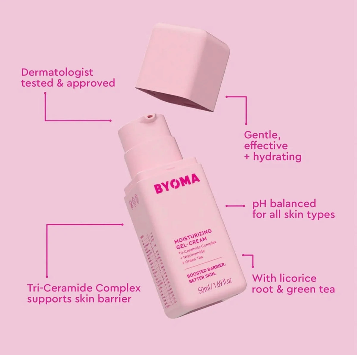Original Boost Barrier Gentle Better Essence Skincare BYOMA Phyto-Mucin Glow Serum Hydrating Recover Oil Moisturizing Gel-Cream