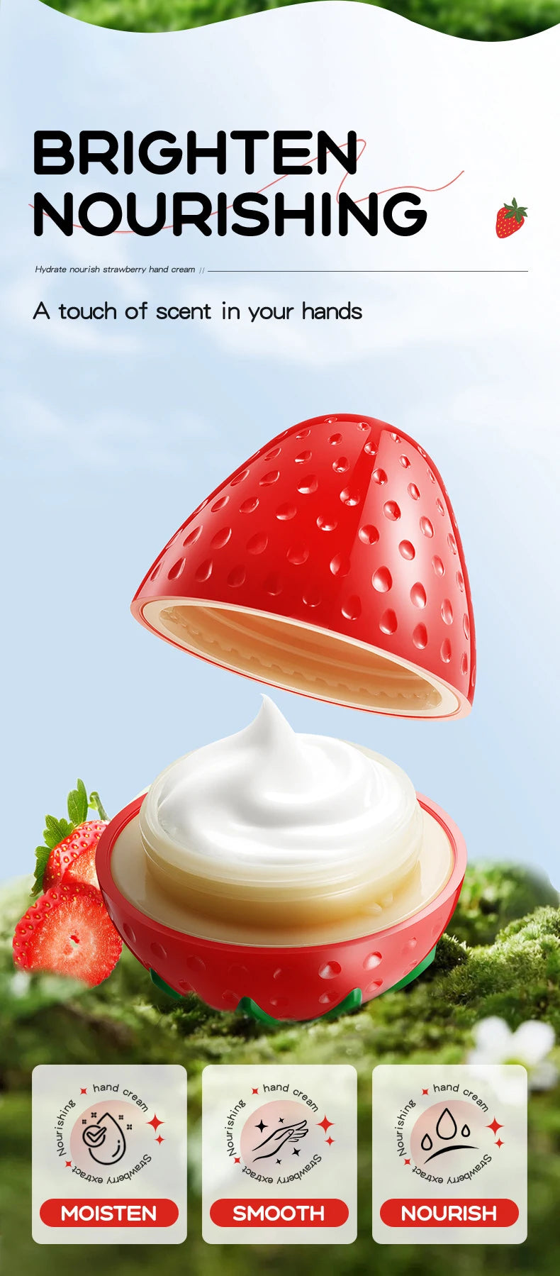 SADOER Mango Peach Aloe Vera Lemon Fruit Hand Cream Moisturizing Brightening Repairing Hand Creams For Hands Skin Care