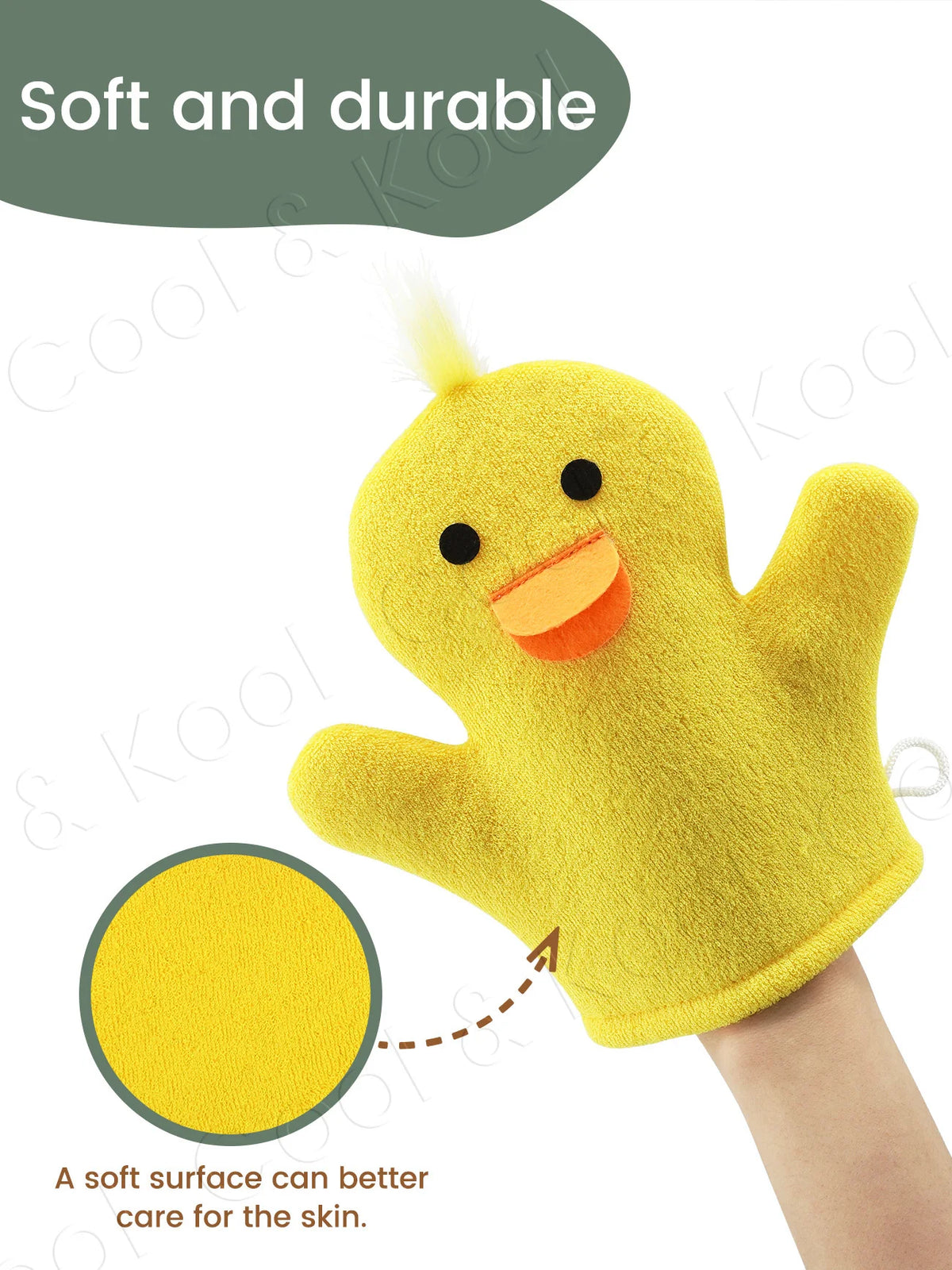 Gentle Baby Bath Mitts, Ultra-Soft Cartoon Gloves for Sensitive Skin and Fun, Effective Cleansing