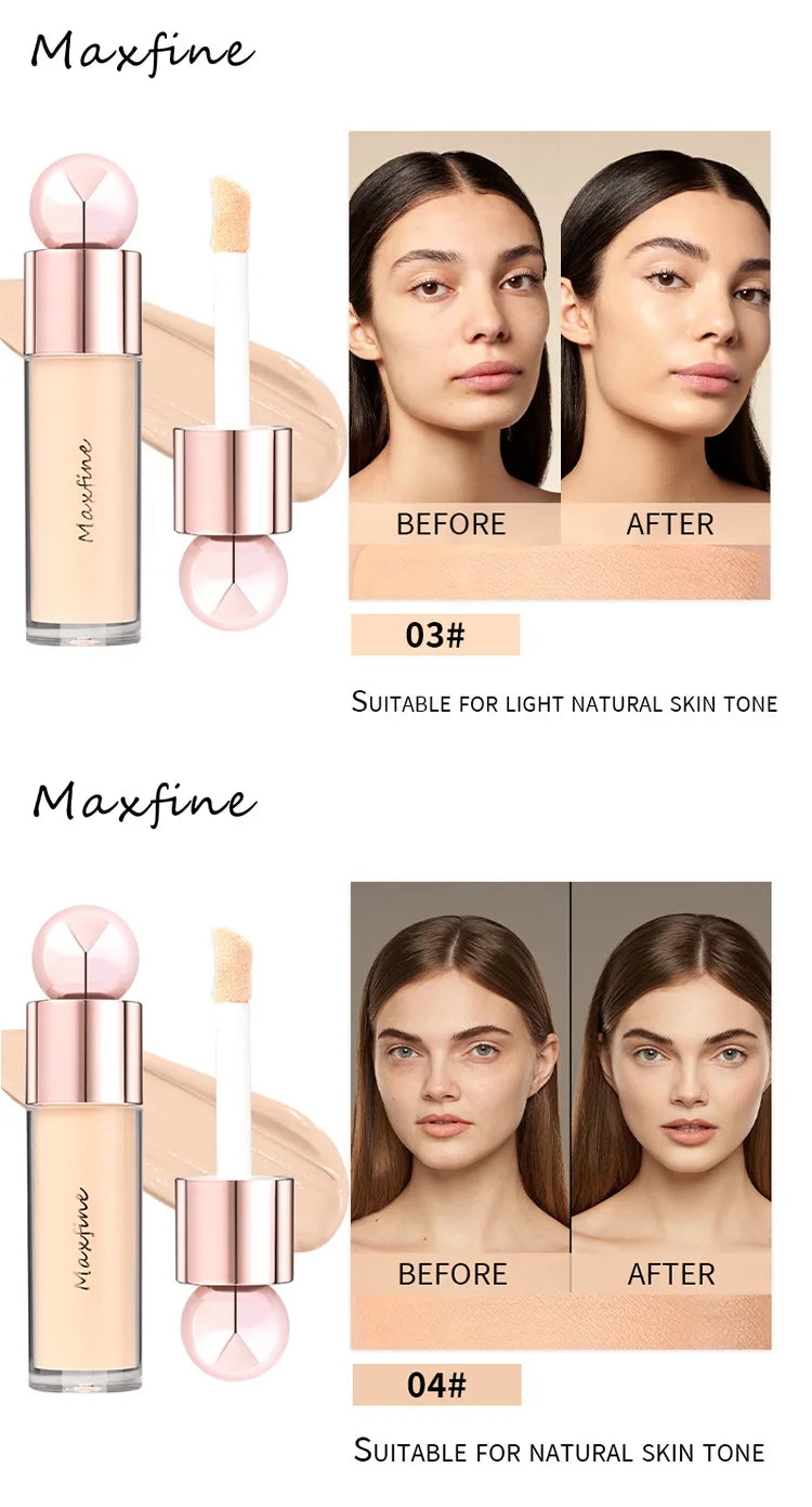 Concealer with Pore Blurring Moisturizing Oil Control Long Lasting Sweat Resistant Non Transfer for Covering Facial Blemishes