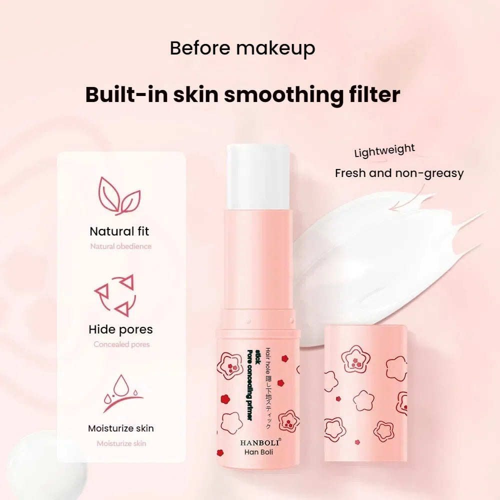 Invisible Pore Cream Moisturizing Facial Matte Prime Invisible Pore Primer Stick Smooth Brighten Face Skin Oil Control Care