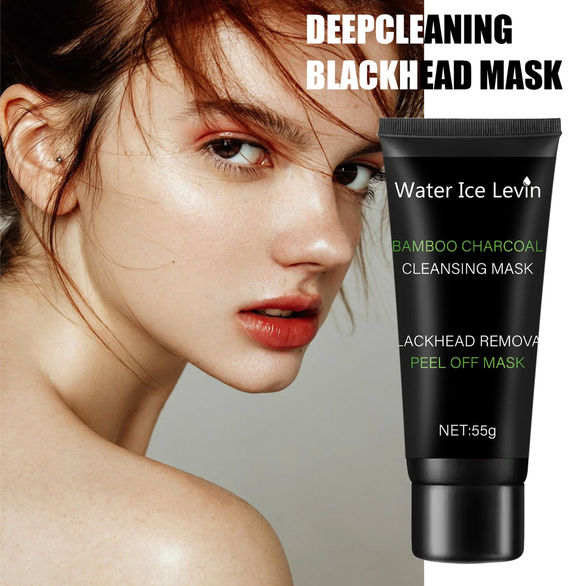 Bamboo charcoal cleansing mask Blackhead Removal Deep Mask Deep Cleansing Cleansing Exfoliating Mask Treatment Black Mask