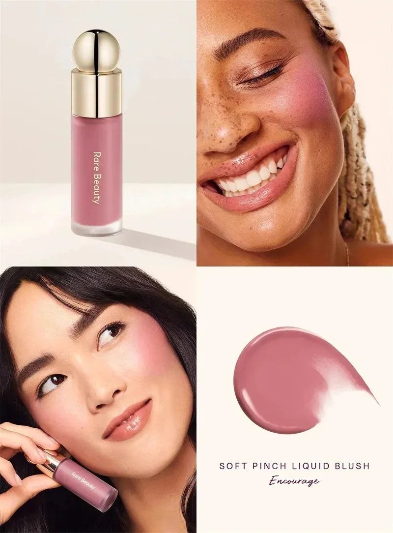 Rare Beauty Light Silky Touch Highlighter Soft Pinch Liquid Blusher Positive Light Lqiuid Luminizer Lasting Oil Control Makeup