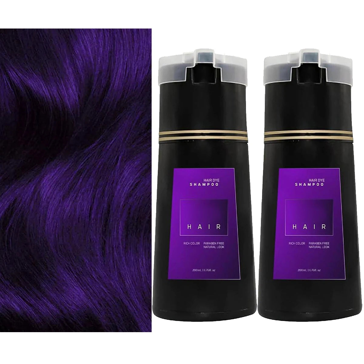 1/2/3PCS Black Hair Dye Shampoo Nova Hair Instant Dye Shampoo,Hair Dye Coloring  For Gray Hair Long Lasting Color in Minutes