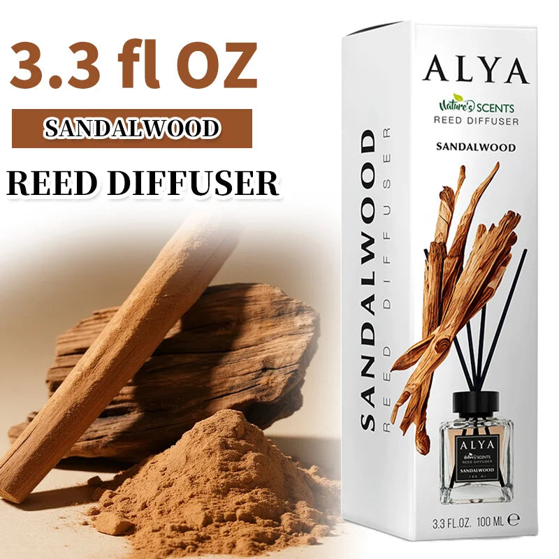 3.3oz Reed Diffuser Set with 14 Scents & 4 Incense Sticks | Long-Lasting Essential Oil Air Freshener | for Bedroom, Bathroom, Ho
