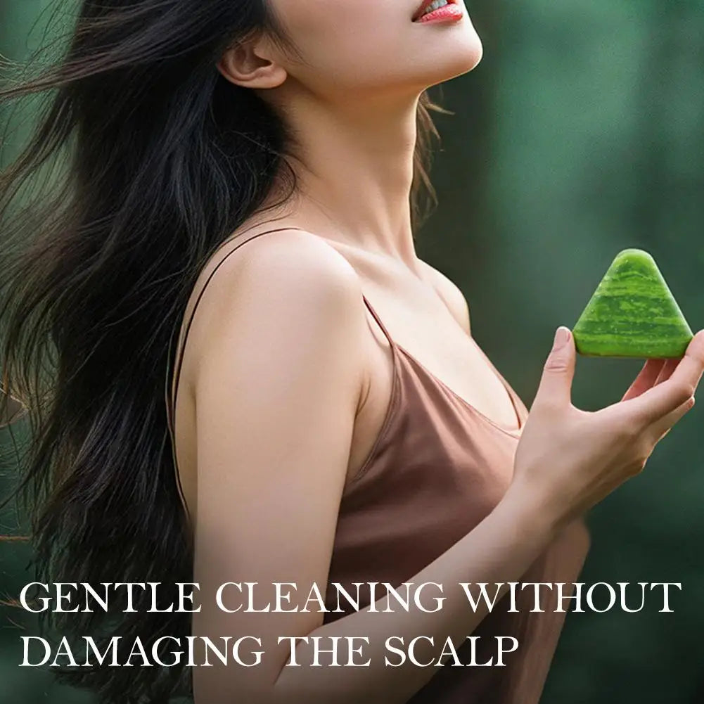 Herbal Extracts Hair Shampoo Bar Cleaning, Oil Control, Thickening Arborvitae Leaf And Usmal Grass Shampoo Bar Hair Care Soap