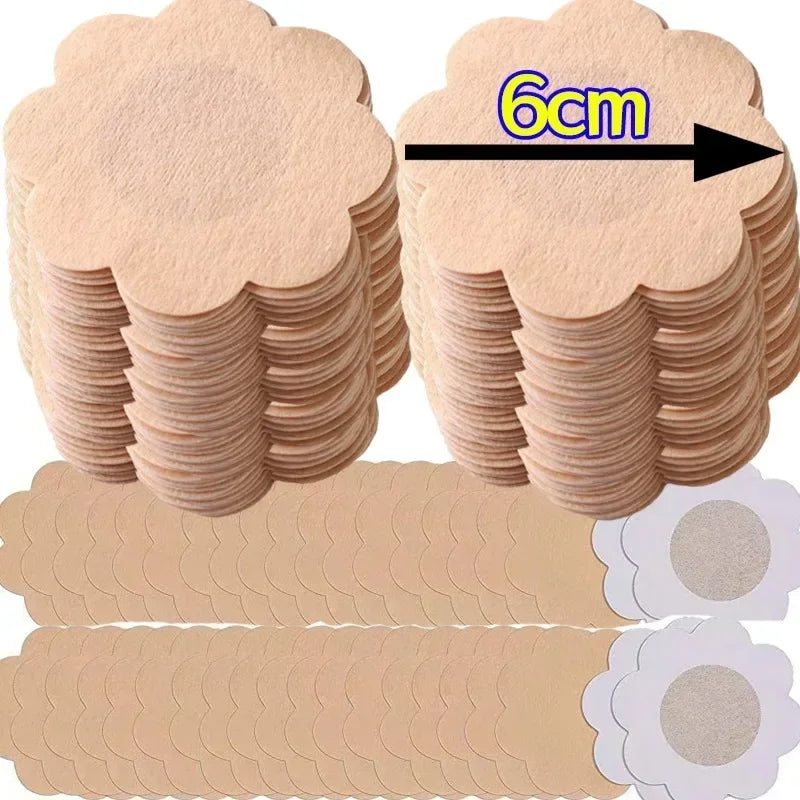 2/300Pcs Self-adhesive Nipple Stickers for Women Disposable Breast Lift Tape Pasties Invisible Bra Padding Chest Paste Patches