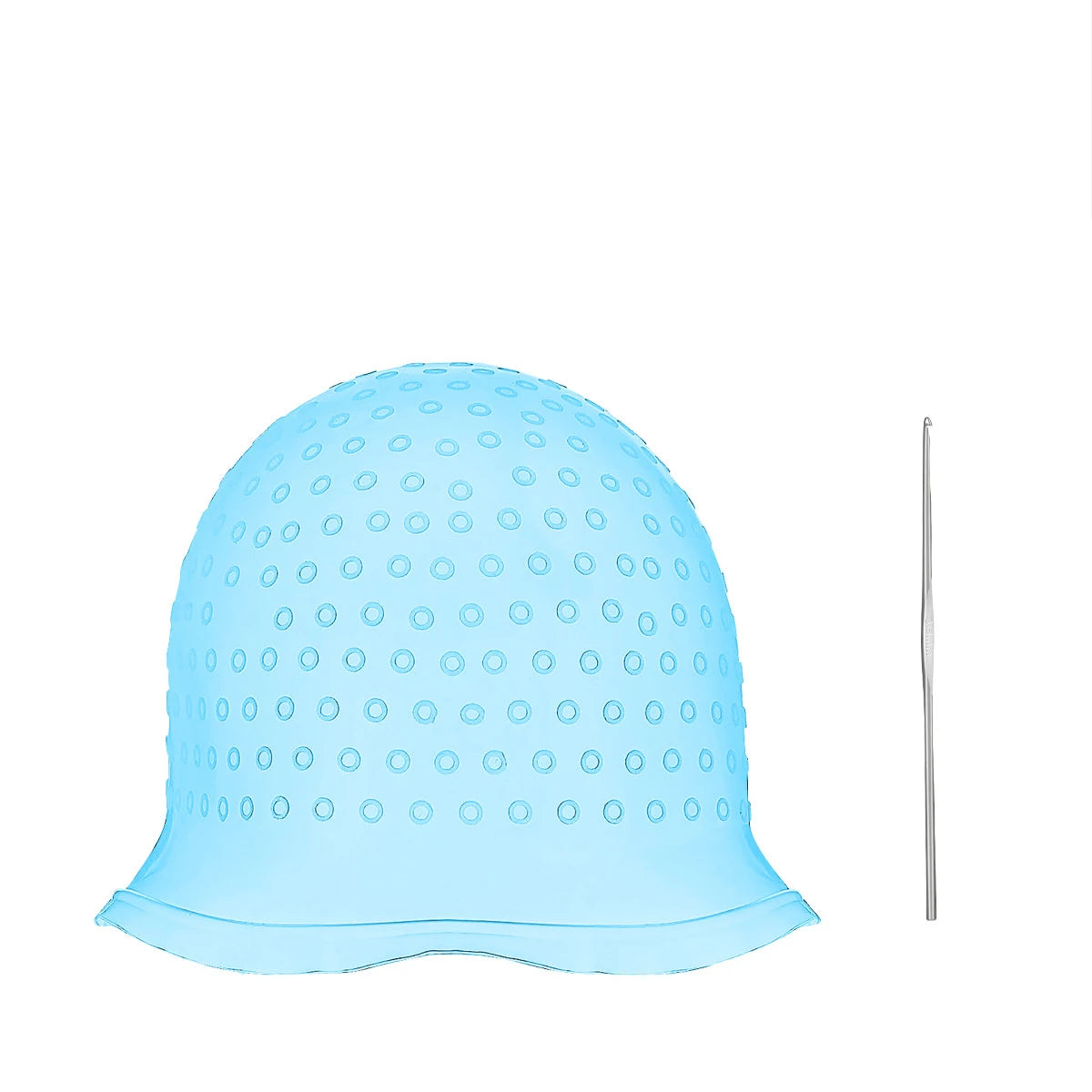 Silicone Hair Coloring Cap For Hairdressing With Needle Professional Salon Dyeing Tool Highlight Dyeing