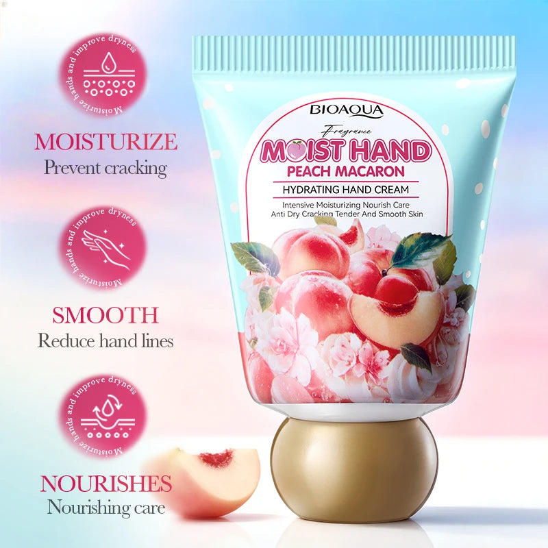 BIOAQUA Honey Peach Hand Cream Moisturizing Nourishing Anti-aging Anti Wrinkles Whitening Creams Hands Skin Care Products